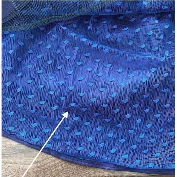 Jessica McClintock Bridal Vintage Retro Tulle Polka Dot Fit & Flare Dress 50s 8 - Picture 9 of 11